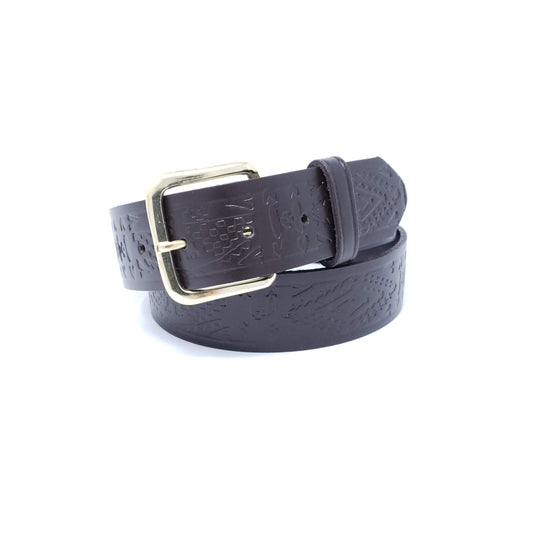 1½” Aztec Embossed Western Leather